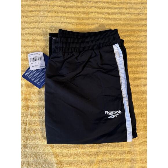 2017 Reebok Mens Classic Track Pants Black EK4366 Size XL A6 - Picture 1 of 9